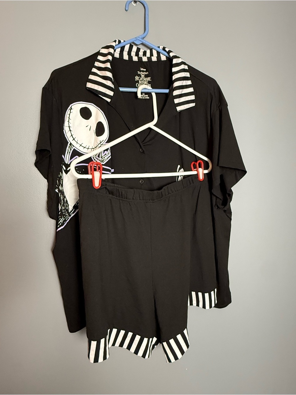 Disney/Tim Burton The Nightmare Before Christmas Summer 2 Pc Pajama Set Sz 3x